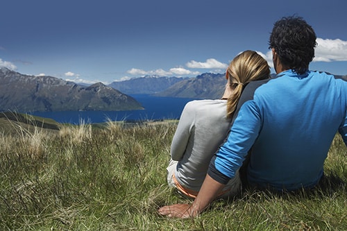 couple hike