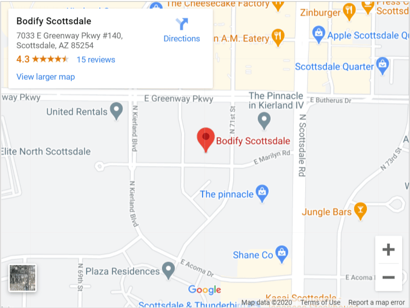 bodify scottsdale google maps